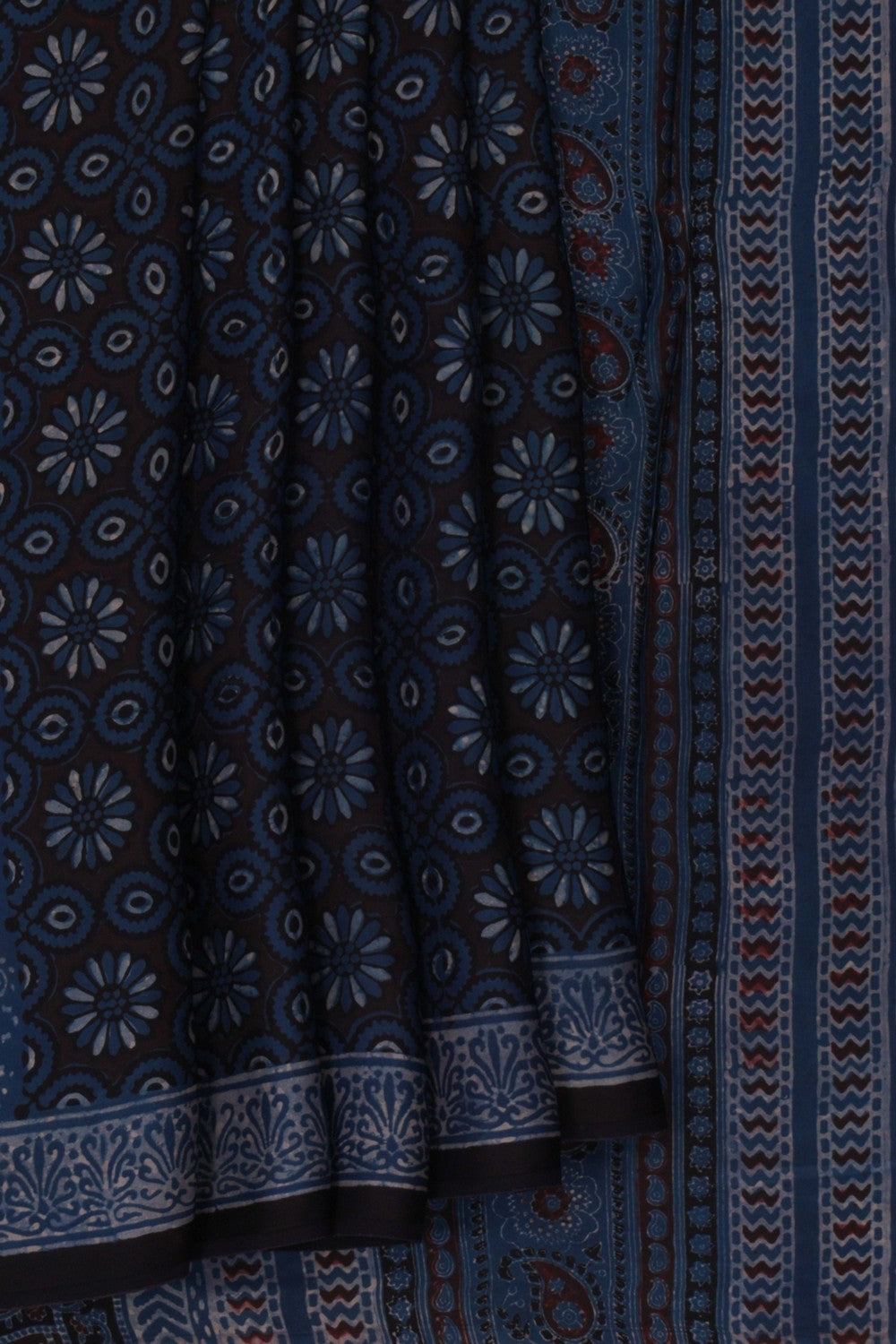 Image of Bagru Block Printed Saree